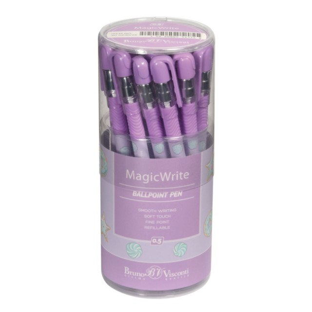 Ручка шариковая синяя BV MagicWrite Сладкое настроение. Звездочки 0,5мм Превью 4