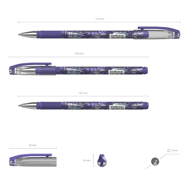 Ручка шариковая синяя EK Lavender Stick Превью 5
