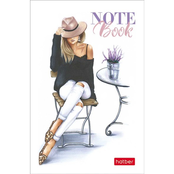 Блокнот А7 48л кл Happy time цветной блок Превью 0