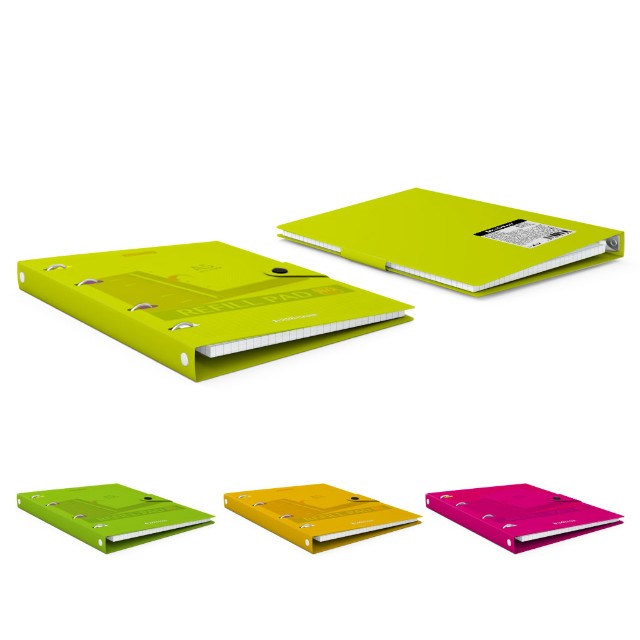 Тетрадь на кольцах пласт 80л EK Neon ассорти Превью 3