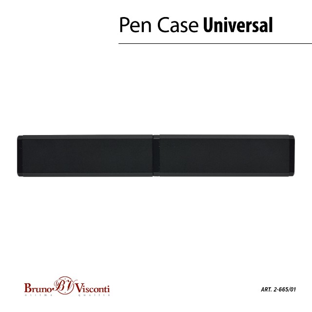 Футляр туба металлический под ручку, прямоугольная форма, черный - milano,sienna,sorento,portofino Превью 2