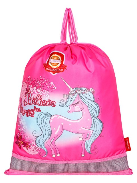 Ранец трансформер Across Единорог розовый + мешок, брелок Превью 3