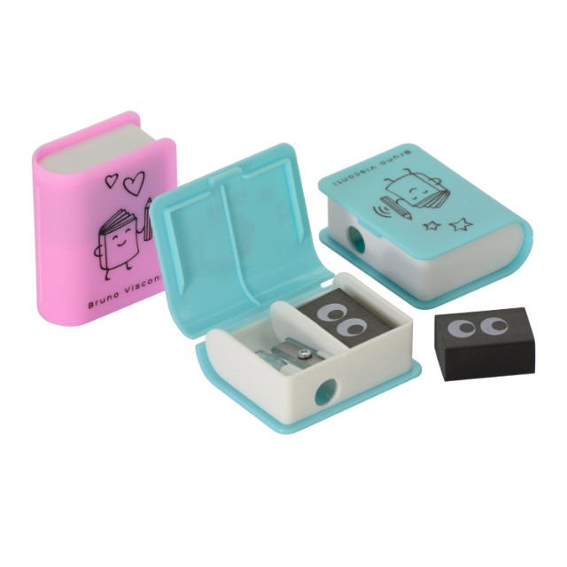 Ластик + точилка 1отв сув BV Funsharp Книга