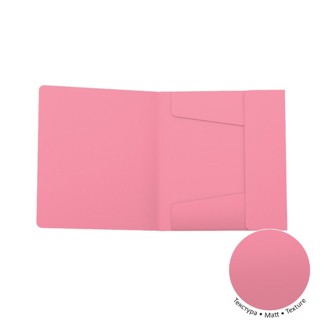 Папка на резинках А5 однотон ассорти EK Matt Pastel Превью 4