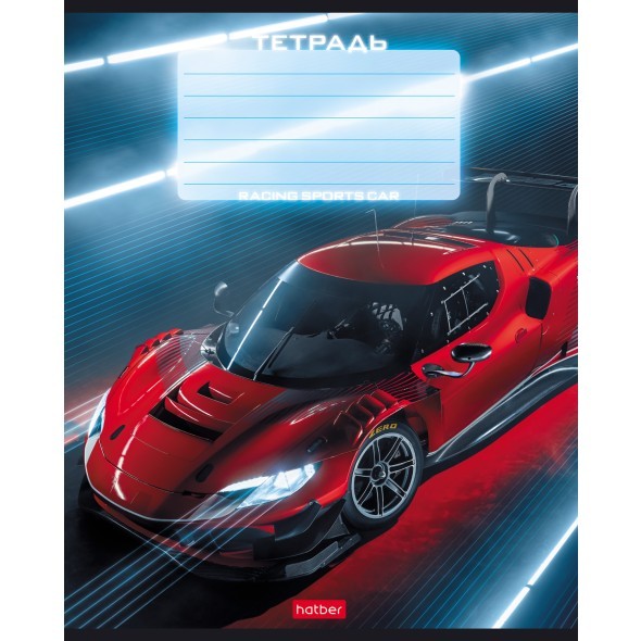 Тетрадь 18л клетка Я люблю гонки Превью 4