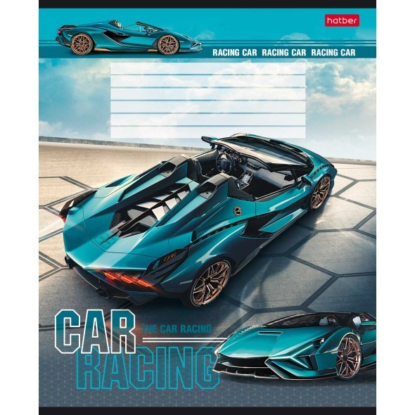 Тетрадь 18л клетка Я люблю гонки Превью 2