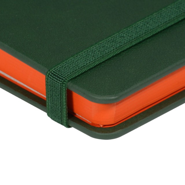 Ежедневник А5 BV Monaco на резинке зеленый недат Превью 6