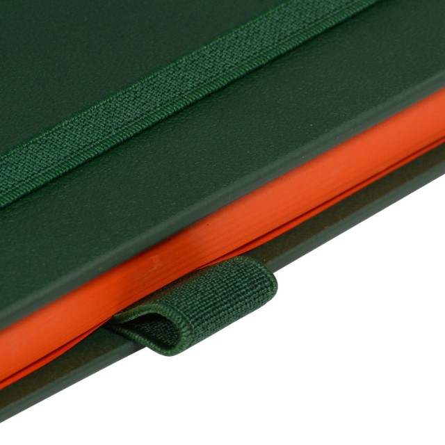 Ежедневник А5 BV Monaco на резинке зеленый недат Превью 9