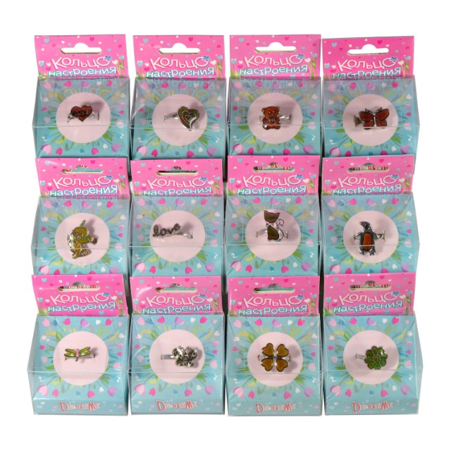 Кольцо настроения 12 видов Микс 2 Превью 1