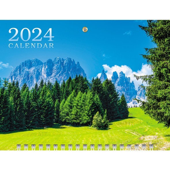 Календарь квартальный 2024 3Кв3гр5ц_29883 Утро в горах Превью 2