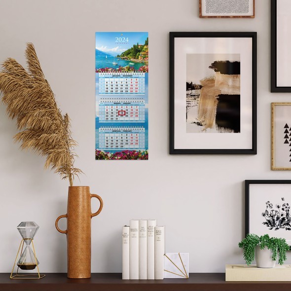 Календарь квартальный 2024 3Кв3гр5ц_29883 Утро в горах Превью 3