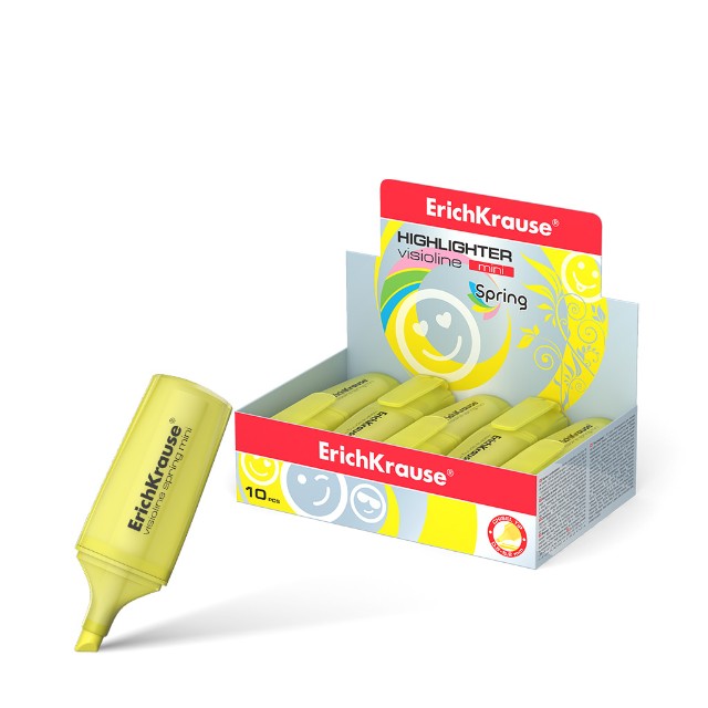 Маркер-выделитель желтый Visioline Mini Spring