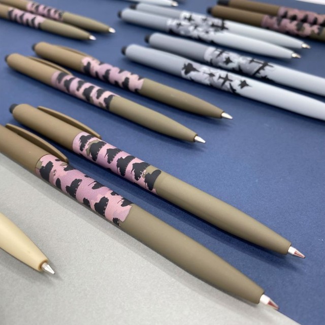 Ручка шариковая синяя BV HappyClick Танчики 0.5 автомат Превью 2