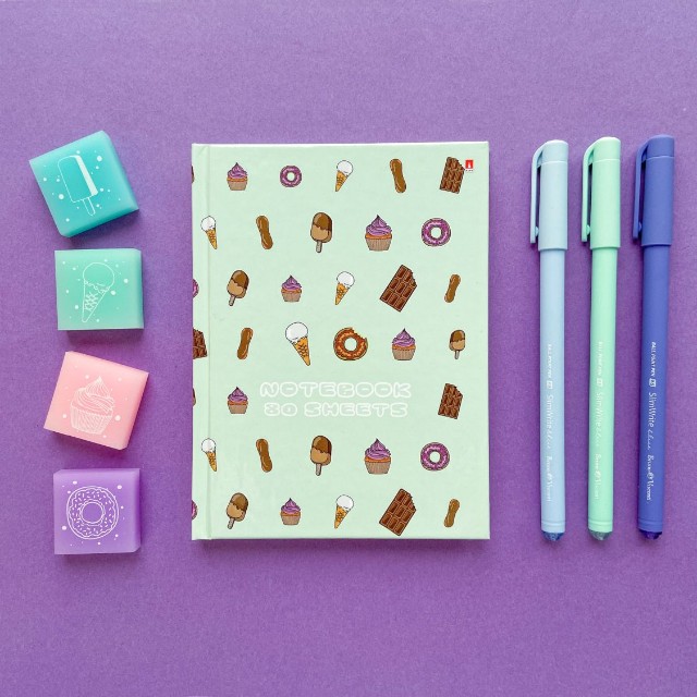 Ластик BV HappyGraphix Zefir квадрат в пластиковой коробочке 4 цв Превью 4