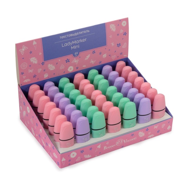 Маркер-выделитель розовый Превью 2