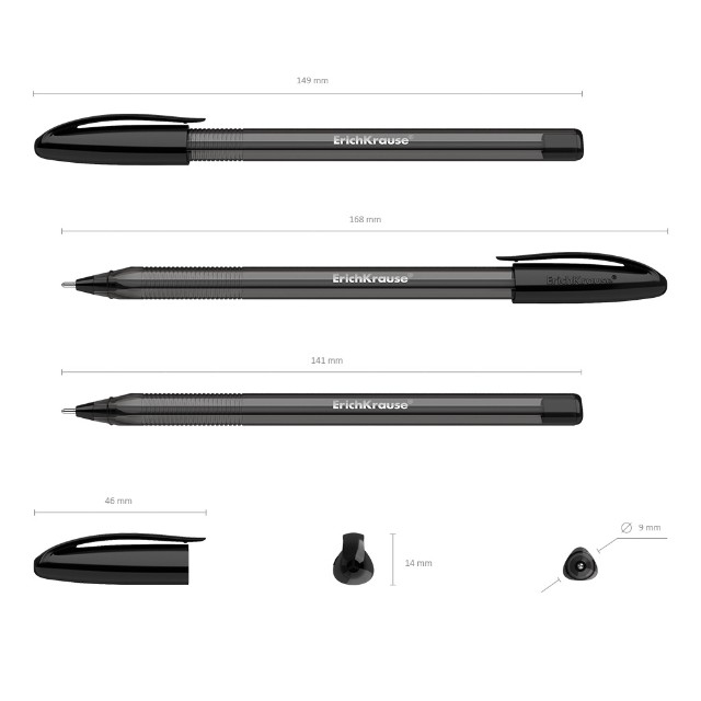 Ручка шариковая черная EK U-108 Original Stick 1.0, Ultra Glide Technology Превью 1