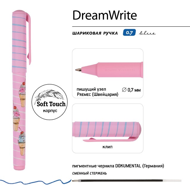 Набор подар BV Шоколадное настроение. Мороженое (две тетради и ручка в тубе) Превью 1