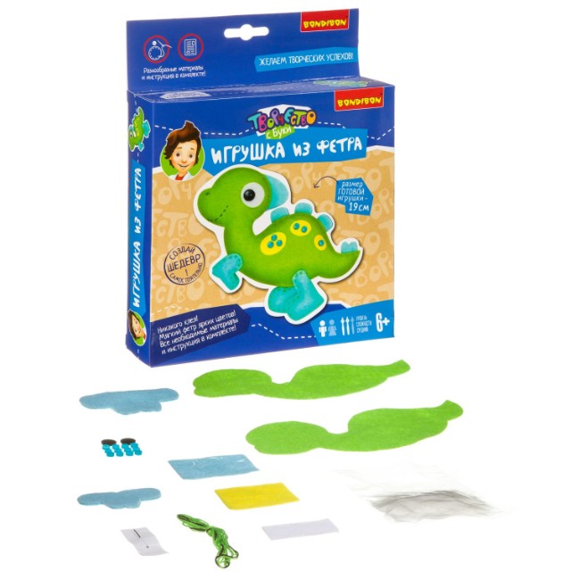 Творч Фетр Игрушка Динозаврик Превью 1