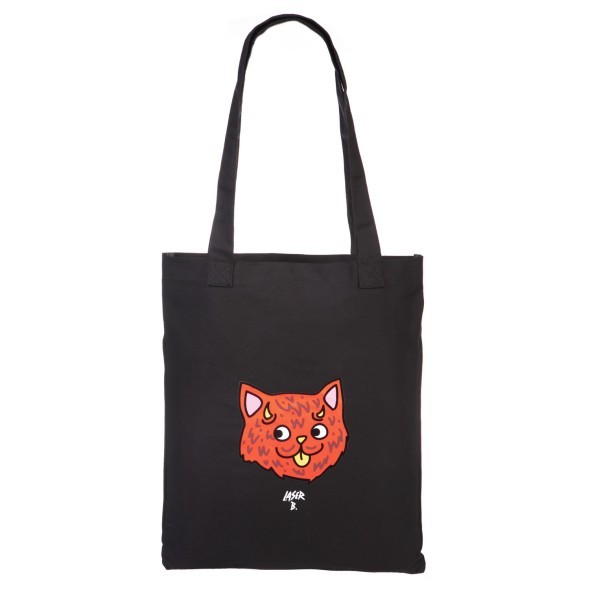 Сумка-шоппер Hatber Лазер Би с карманом 40Х36см хлопок