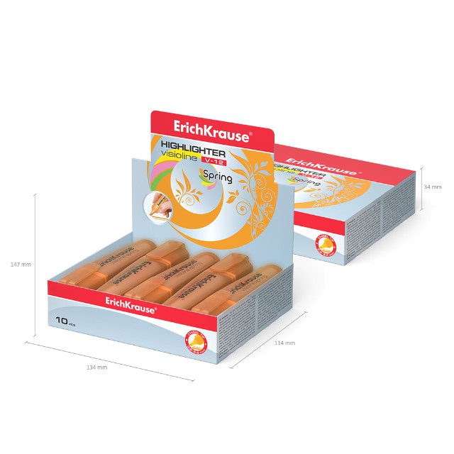 Маркер-выделитель оранжевый 0,6-5,2мм Visioline V-12mini Превью 1