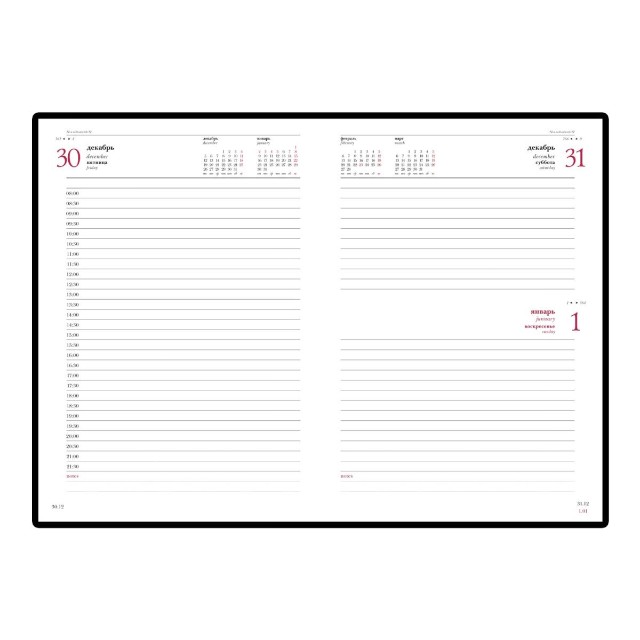 Ежедневник А5 2022г Leader Красный Превью 2