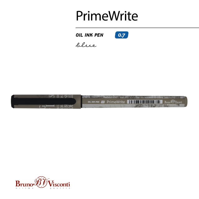 Ручка шариковая синяя BV PrimeWrite. Эпоха открытий. Америка 0,7мм принт Превью 4