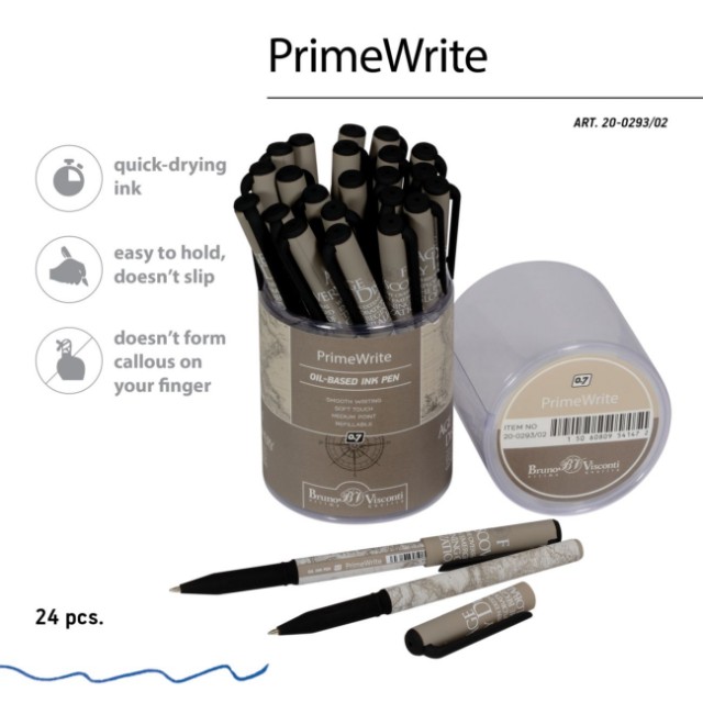 Ручка шариковая синяя BV PrimeWrite. Эпоха открытий. Америка 0,7мм принт Превью 3