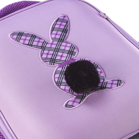 Ранец панцирный Hatber Модный зайчик светоотраж. 1 отделение 2 кармана и 1 потайн Превью 7