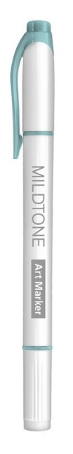 Маркер д/скетчинга Hatber Mildtone Pastel двухсторонний бирюзовый 1-4мм Превью 1