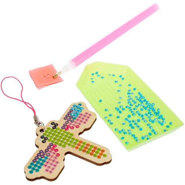 Творч Алмазная мозаика Брелоки Совушка, Стрекоза, Череп Превью 3