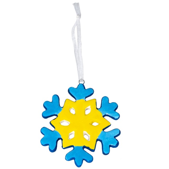 Творч Ёлочные украшения своими руками Снежинка Превью 1