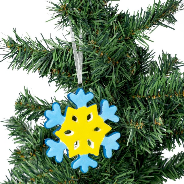 Творч Ёлочные украшения своими руками Снежинка Превью 2