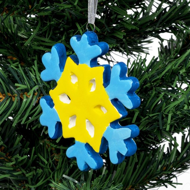 Творч Ёлочные украшения своими руками Снежинка Превью 3