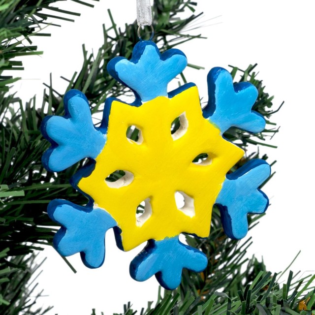 Творч Ёлочные украшения своими руками Снежинка Превью 6