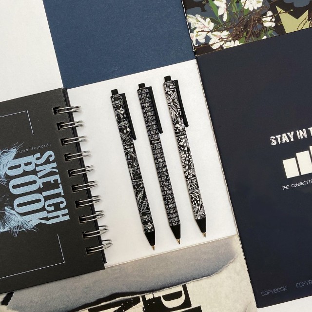 Ручка шариковая синяя BV ArtClick Буквы 0,5мм принт авт Превью 2