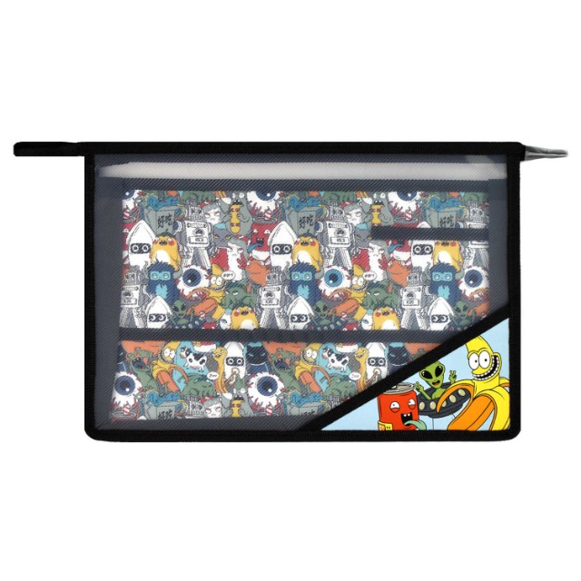 Папка для труда А4 на молнии 1отд Монстрики Превью 2