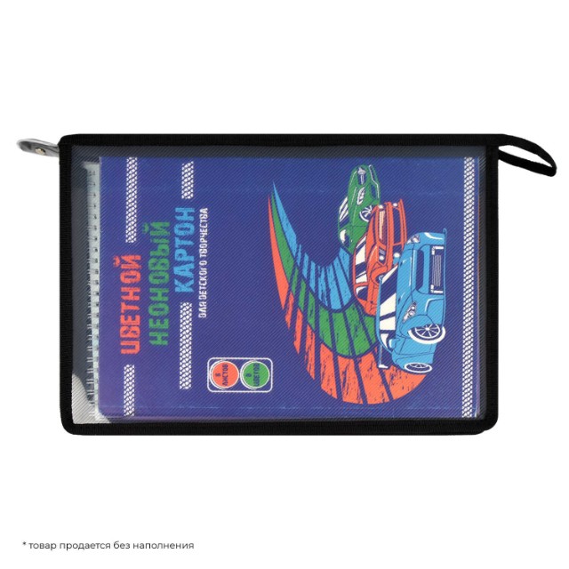 Папка для труда А4 на молнии 1отд Монстрики Превью 3