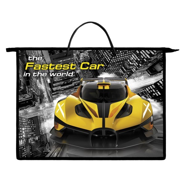 Сумка А3 пластик Hatber Скорость на молнии