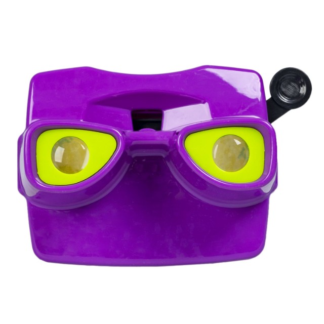 Очки 3D Животные и Динозавры квадратные фиолетовые (цветные cтереодиапозитивы 2 диска со слайдами) Превью 6