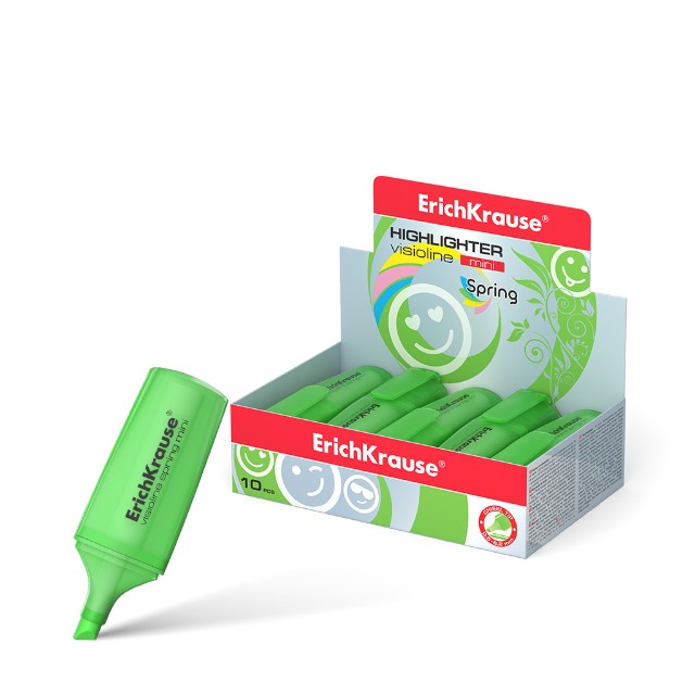 Маркер-выделитель зеленый Visioline Mini Spring