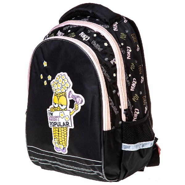 Рюкзак эргономич. Hatber Модная кукуруза черный 2 отделения 3 кармана Превью 4