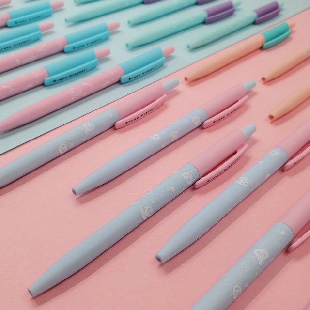 Ручка шариковая синяя BV HappyClick Зефирные животные. Панды Превью 1