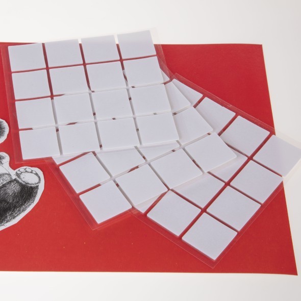 Творч Клеевые подушечки 48шт Hatber 25х25мм на вспененной основе 3 листа Превью 2