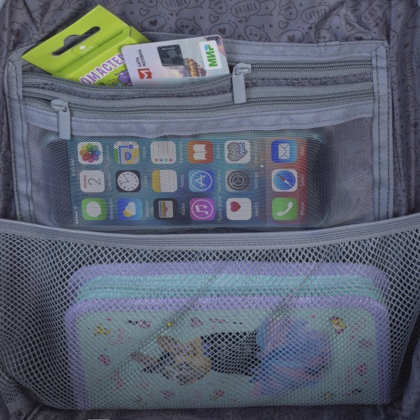 Ранец панцирный Hatber Будь Ярким! 38Х29Х16 EVA материал нагрудная стяжка светоотраж. 1 отделение 2 кармана и 1 потайно Превью 4