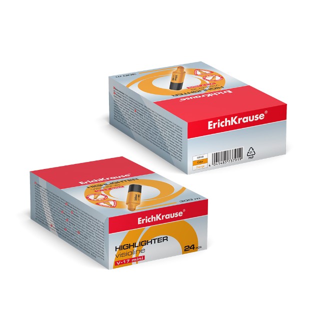 Маркер-выделитель оранжевый Visioline V-17 Mini Превью 3