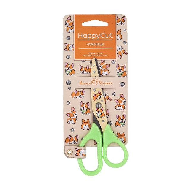 Ножницы детские 137 мм BV HappyCut Сердечки Превью 3
