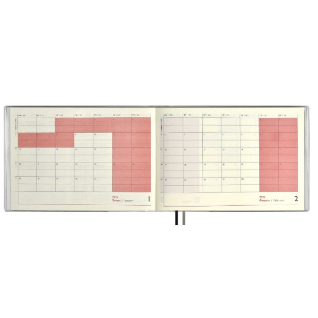 Еженедельник А6+ 2025г Escalada Змея хром ( пвх: мягкий Превью 5