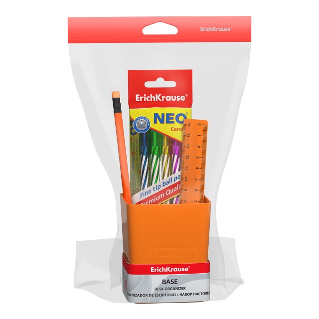 Организатор EK Base Neon Solid 4пр оранжевый Превью 1