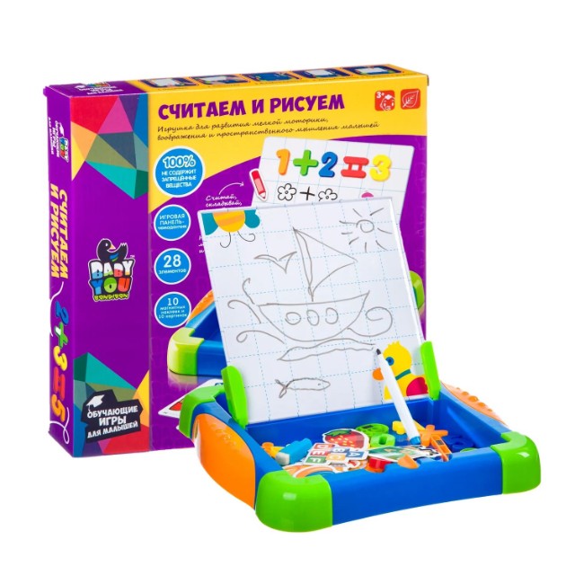 Игра Настольная Считаем и рисуем Превью 4