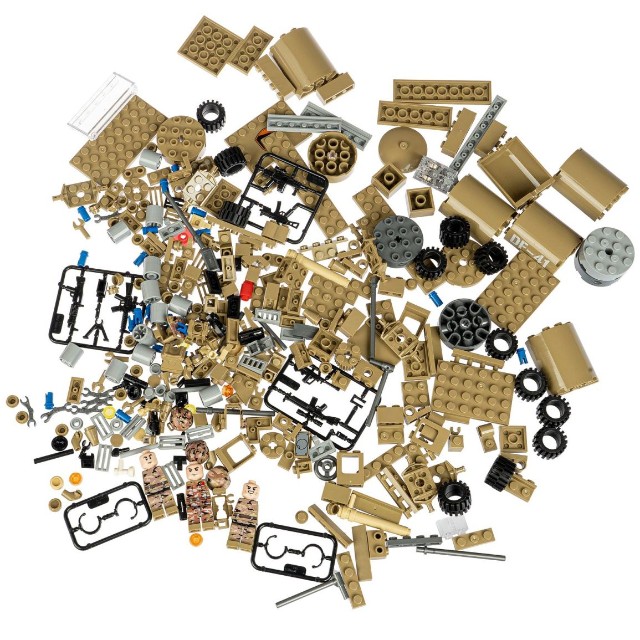 Конструктор Военный Десант Ракетная установка 361 дет. Превью 4